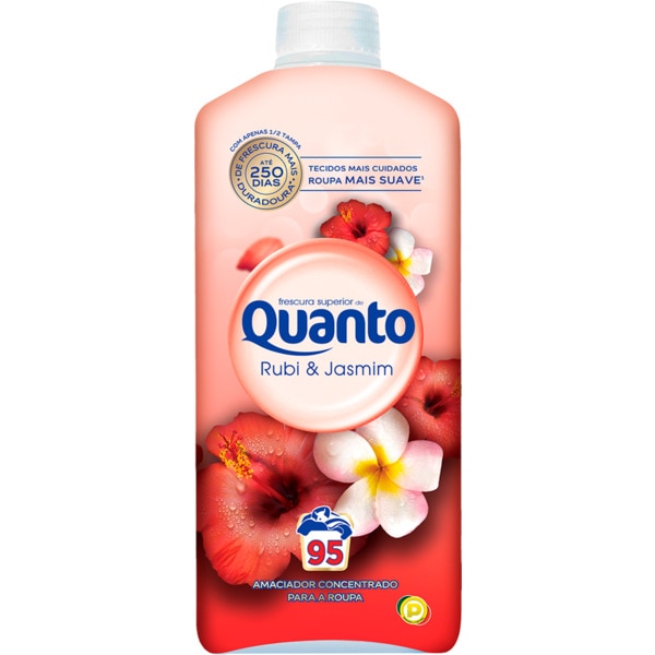 Amaciador de Máquina Roupa Rubi e Jasmim embalagem 95 doses