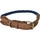 FRED&RITA Navy blue rope and leather dog collar size L 2.5x43-53 cm 1 each