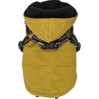 FRED&RITA abrigo con arnés para perros Mostaza 35 cm 1 unidad