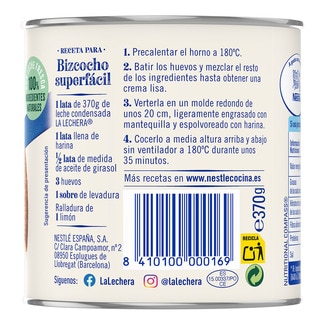 Leche condensada lata 370 g - La Lechera