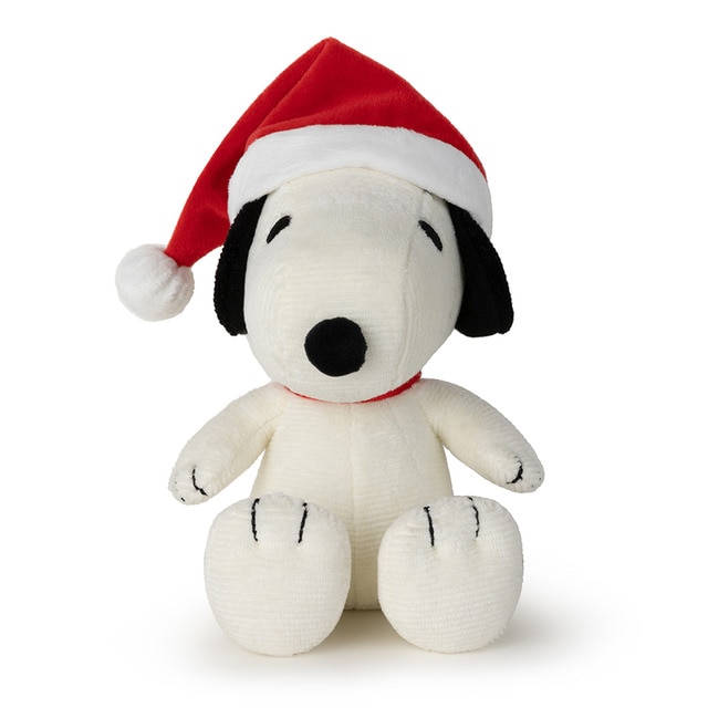 Peluche Snoopy sentado con gorro navideño 17 cm Peanuts Bon Ton Toys
