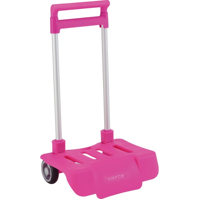 Carro portamochilas plegable Safta fucsia.