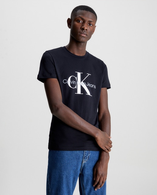 Calvin Klein Jeans - Camiseta estampada de hombre de manga corta.