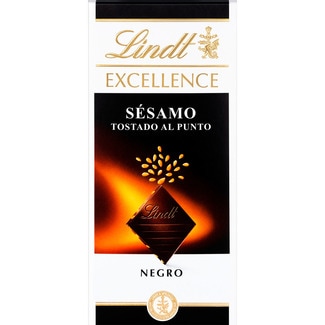LINDT EXCELLENCE dunkle Schokolade mit leicht gerösteten Sesamkörnern Tafel 100 g