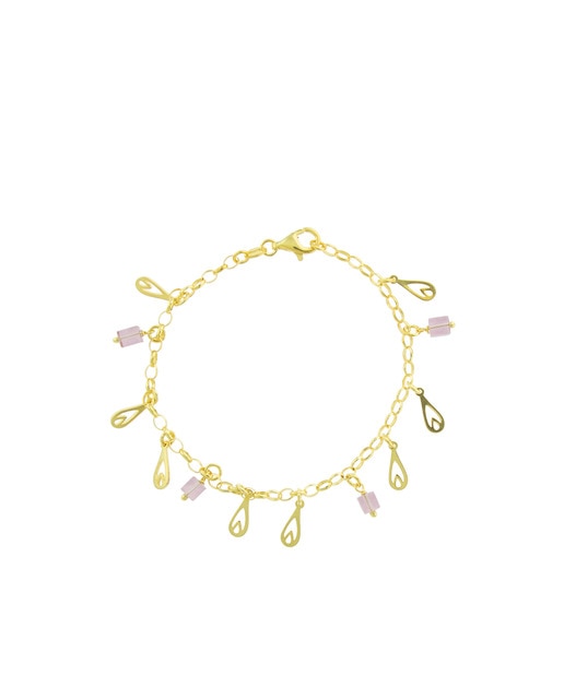 Cubos Swarovski Amatista Gold