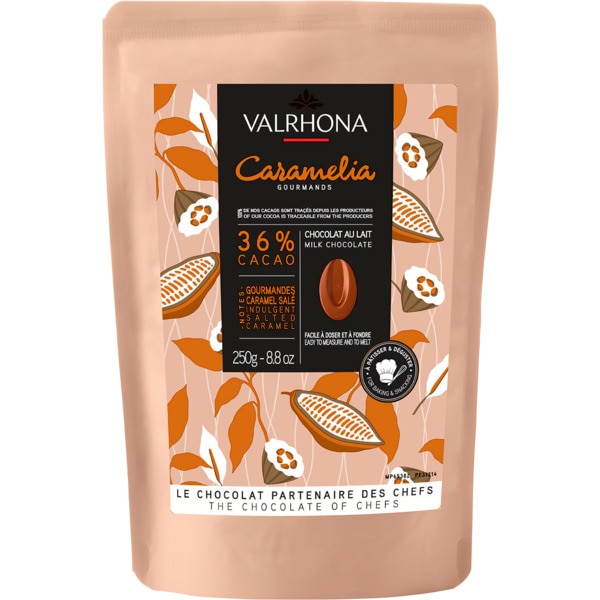 Chocolate de Leite 36% Caramélia embalagem 250 g