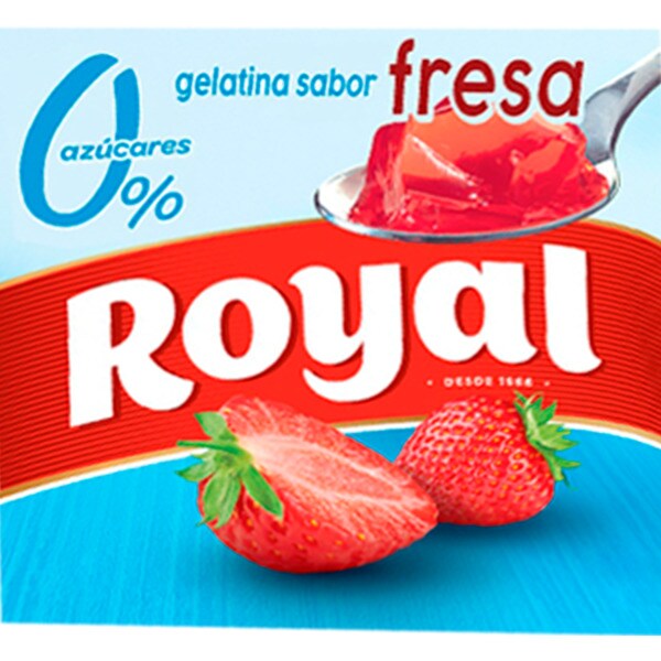 Gelatina 0 Morango Pack 4 unidades embalagem 90 g · Royal · Supermercado El Corte Inglés
