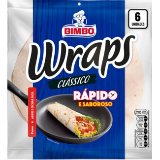 Bimbo Wraps Clássico 6 Unidades embalagem 240 g