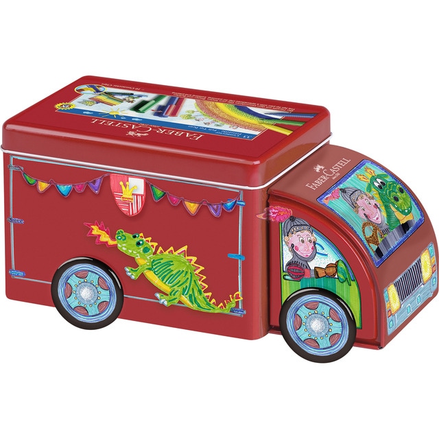 Juego regalo con 33 rotuladores conector forma de camión Faber-Castell.