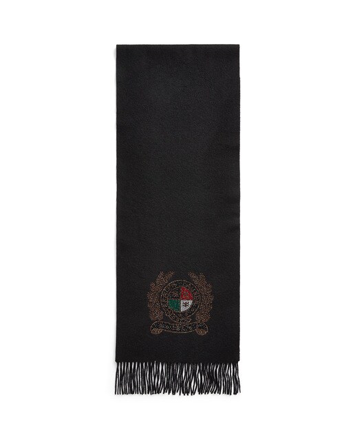 Women's fringed wool scarf