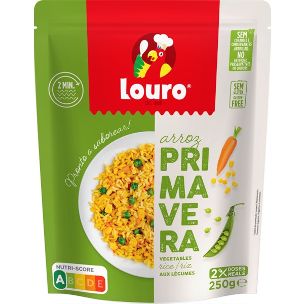 Arroz Preparado Primavera embalagem 250 g