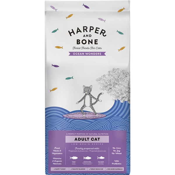 Trockenfutter für erwachsene sterilisierte Katzen mit Thunfisch, Magerfisch und Lachs Tasche 2 kg