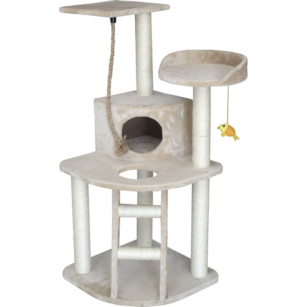cat tree scratcher 55x55x120 cm 1 each