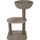 FRED&RITA cat scratching post with raised basket 49x40x85 cm 1 each