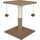 FRED&RITA cat scratcher with raised base and balls 36.5x36.5x49.5 cm 1 each
