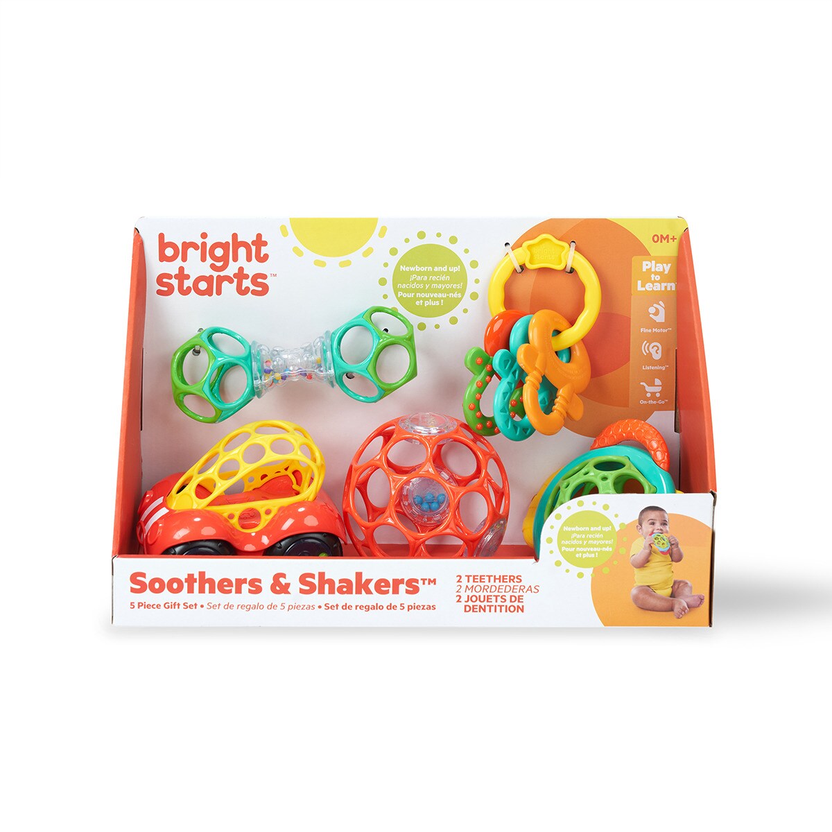 Brinquedos e Mordedores Soothers & Shakers™ 5 Peças Multicolor-7
