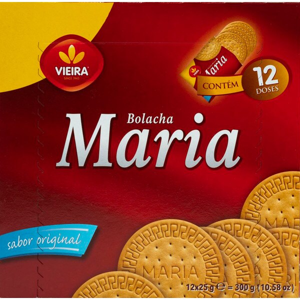Bolachas Maria 12x25g Embalagem 300 G Vieira Supermercado El Corte Bolachas Maria 12x25g Embalagem 300 G Vieira Supermercado El Corte
