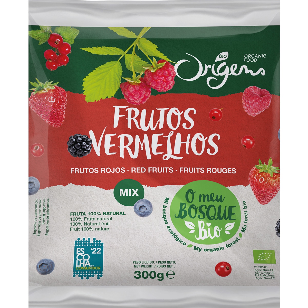 Mix de Frutos Vermelhos Bio embalagem | 300 g