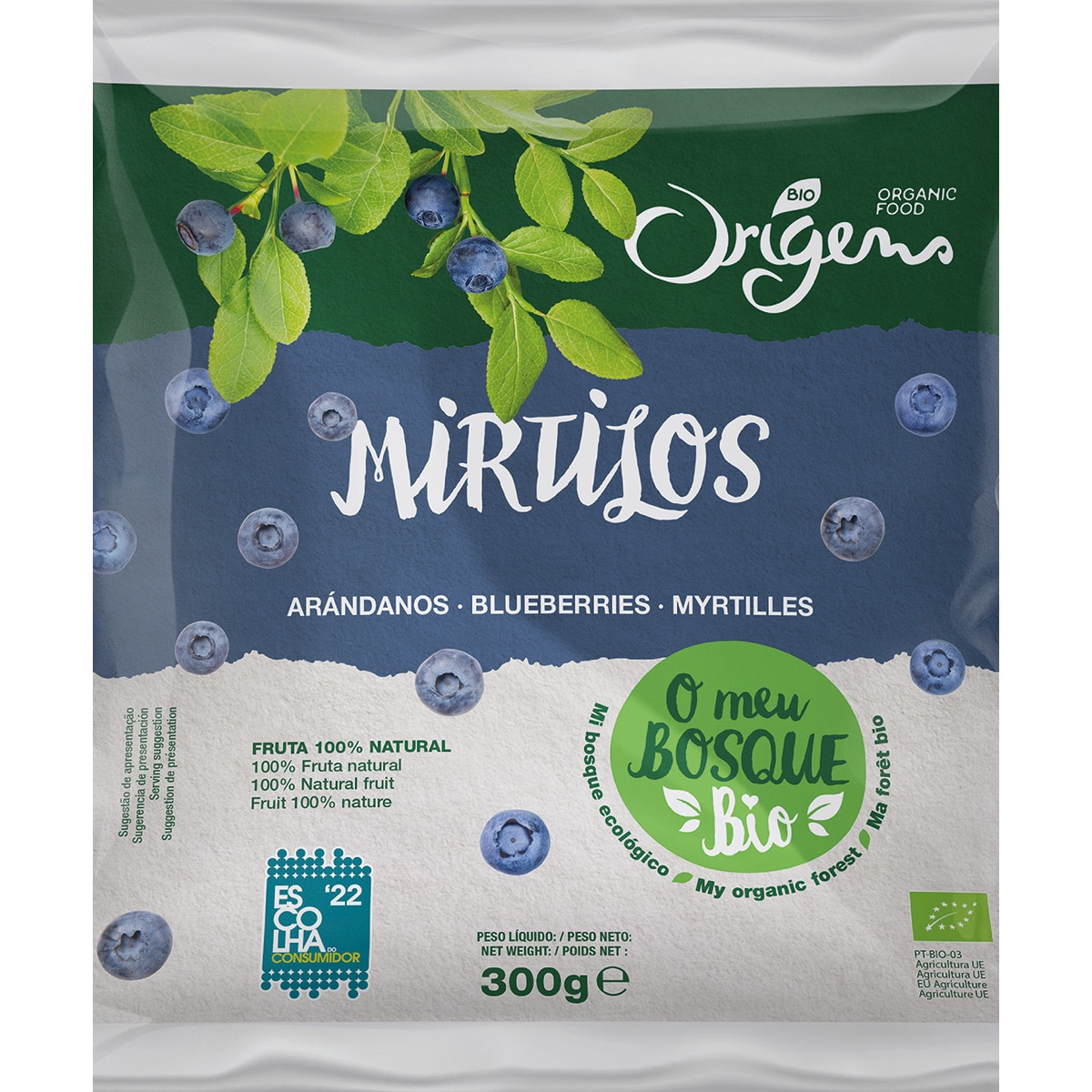 Mirtilos Bio embalagem | 300 g