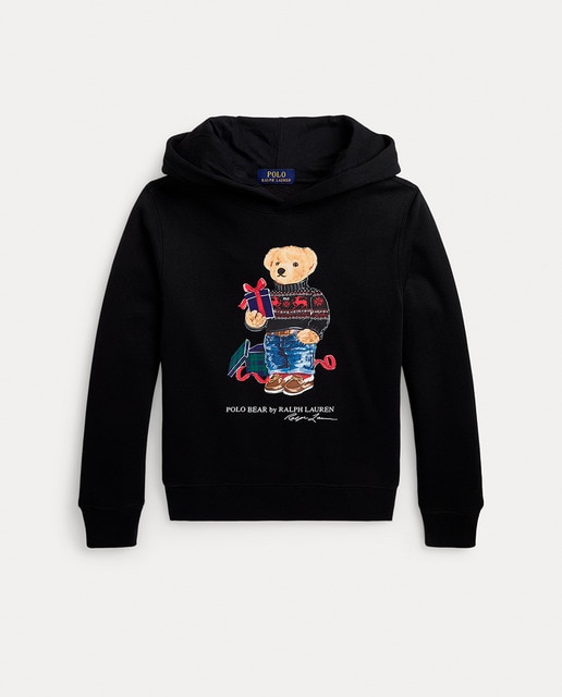 Boys' black Polo Bear sweatshirt