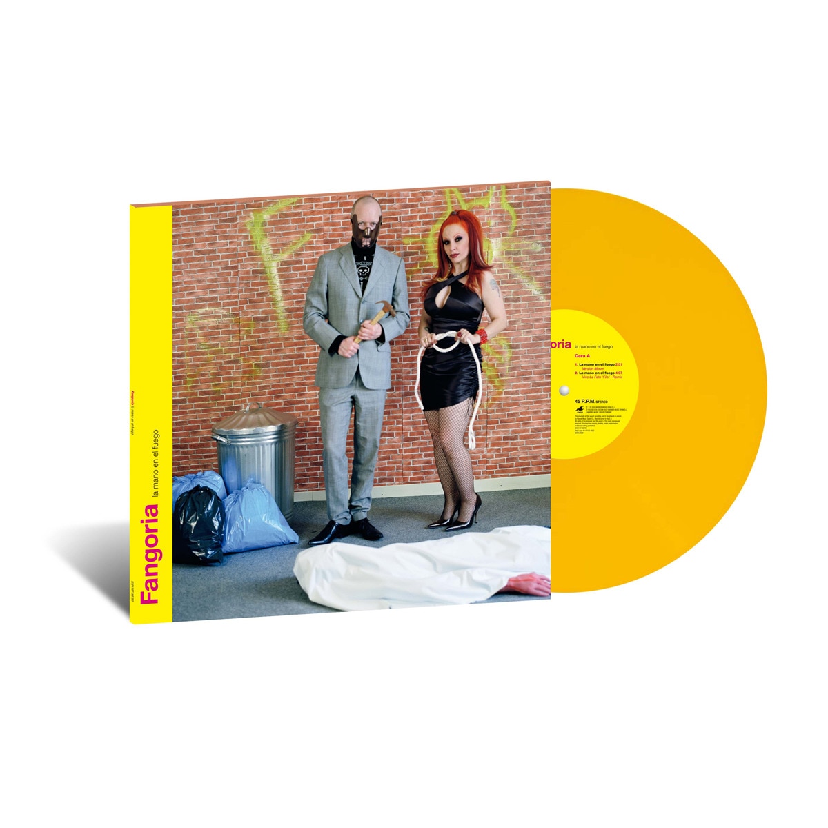 La mano en el fuego (Edição color) (LP-Vinil Maxi) Amarelo-2