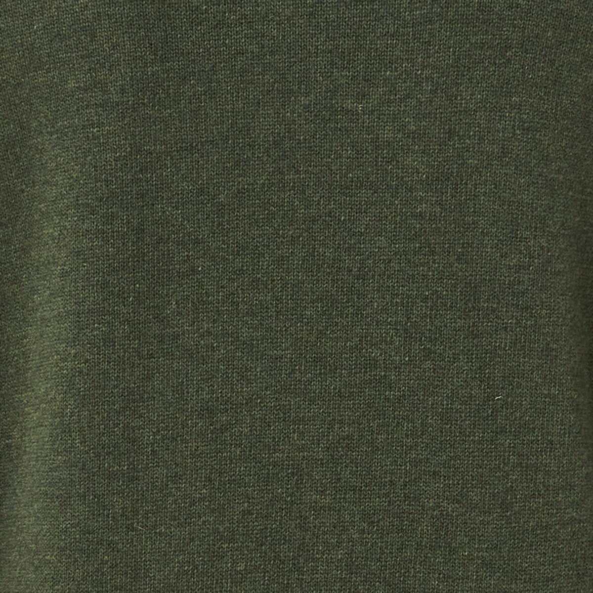 Camisola de Malha Lisa de Homem com Gola em Bico Verde-8