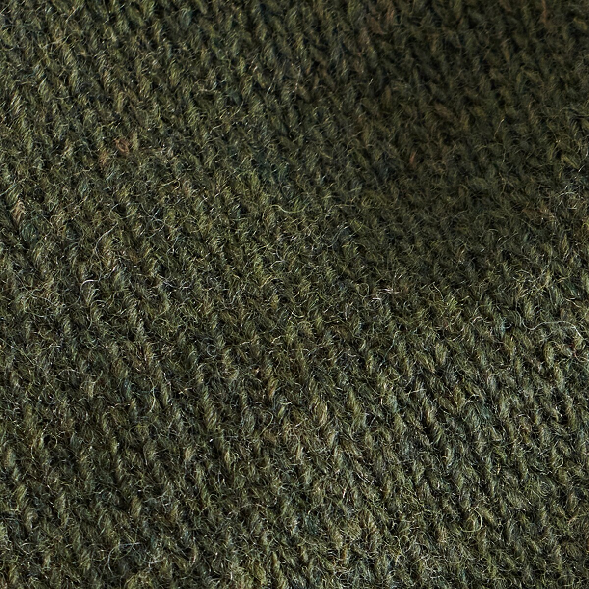 Camisola de Malha Lisa de Homem com Gola em Bico Verde-6