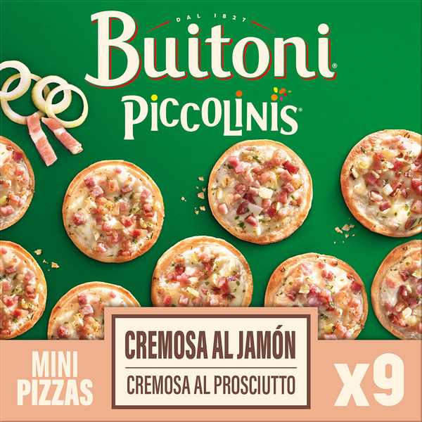 mini pizzas cremosas al jamón 9 unidades Karton 270 g