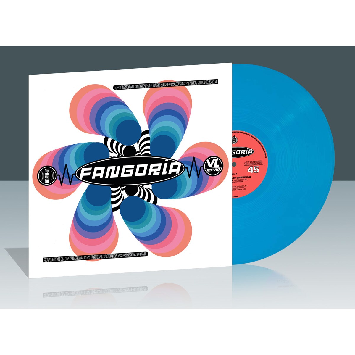 Hagamos algo superficial y vulgar (Edição color) (LP-Vinil Maxi) Azul-2
