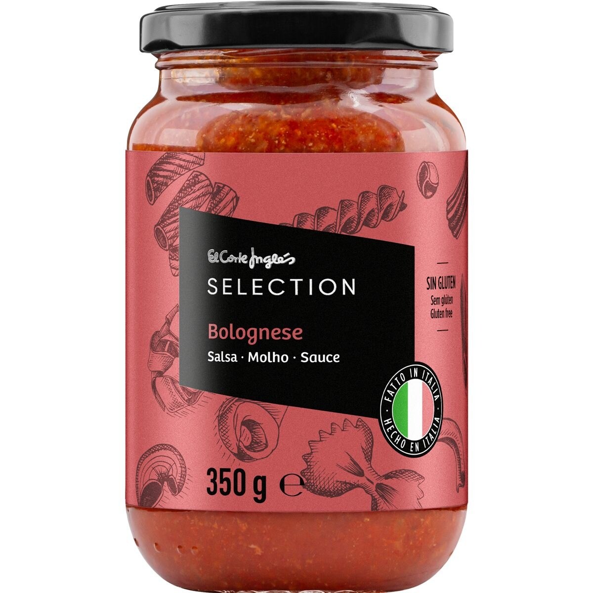 Salsa bolognesa sin gluten bote 350 g neto escurrido · EL CORTE INGLES