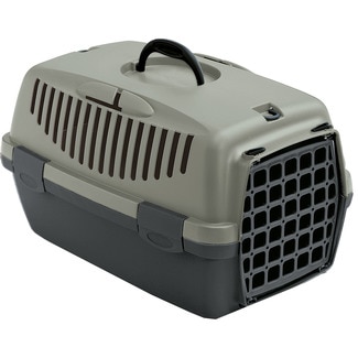 STEFANPLAST green and grey carrier for dogs and cats 31x32x48 cm 1 each