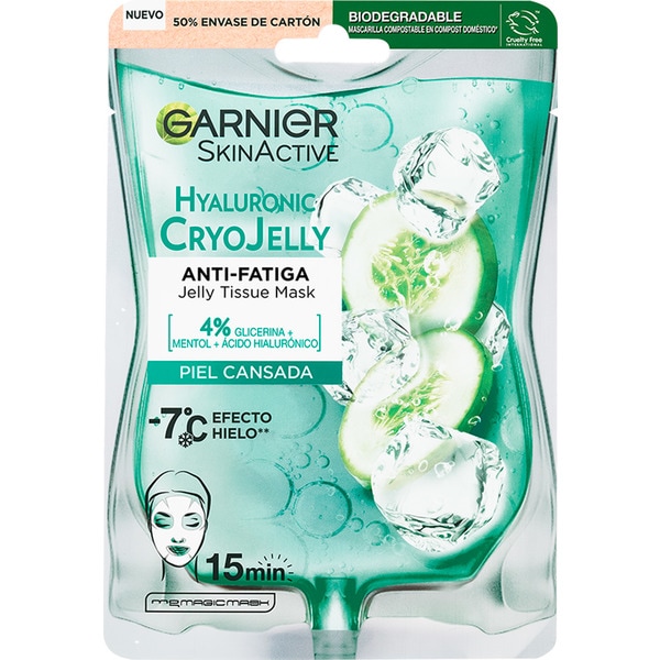 Máscara Facial CryoJelly Anti-Fadiga Aloe Hialurónico embalagem 1