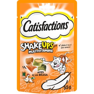 CATISFACTIONS Shake Ups Grilled Poultry stuffed cat snacks container 55 g