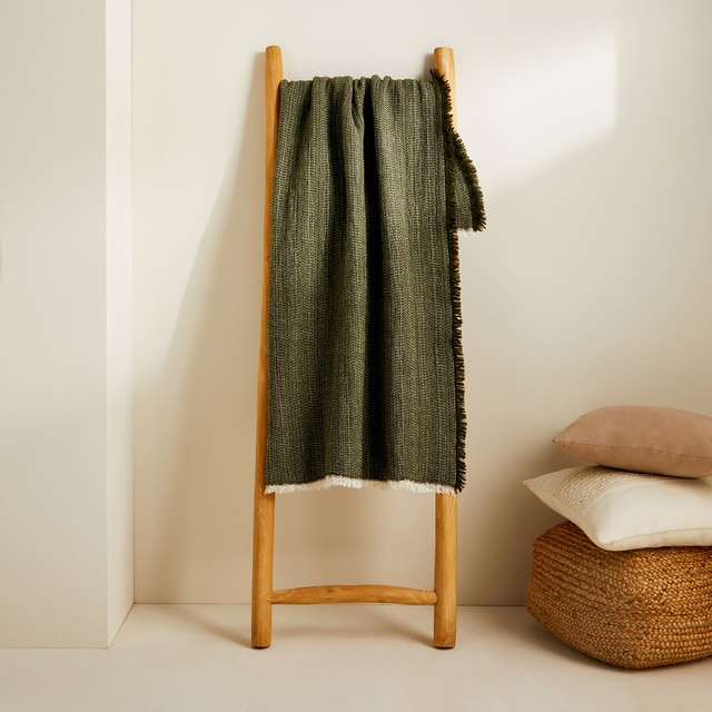 El Corte Inglés Naim cotton and wool throw