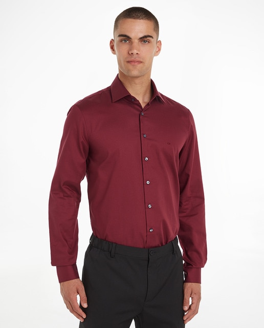 maroon shirt mens fashion