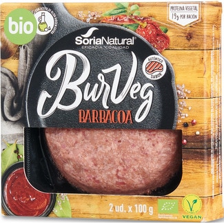 Soria Natural BurVeg Barbecue Vegan Pack 2 unidades embalagem 200 g