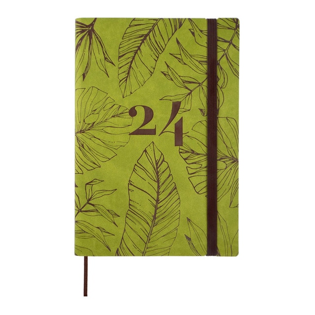 Agenda encuadernada año 2024 Dynamic Casual Y10 - 140x204 1 día página Hojas Finocam multicolor multilingüe.
