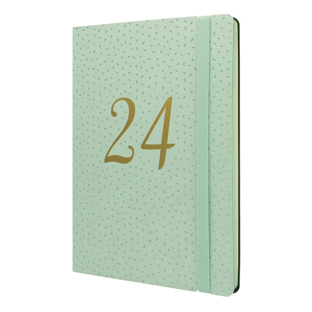Agenda encuadernada año 2024 Flexi Joy FA5 - 148x210 semana vista vertical Confeti Finocam multicolor multilingüe.
