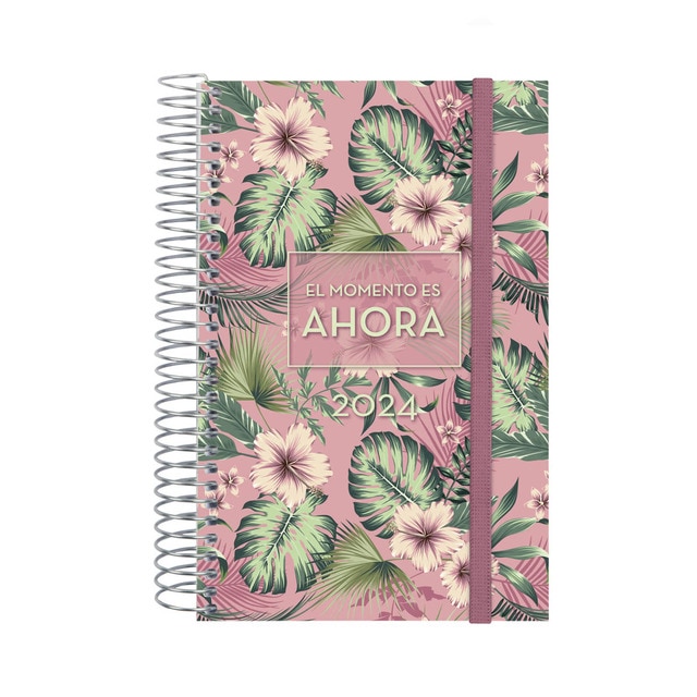Agenda año 2024 Espiral Design Collection E5 - 117x181 1 día página Ahora Finocam multicolor multilingüe.
