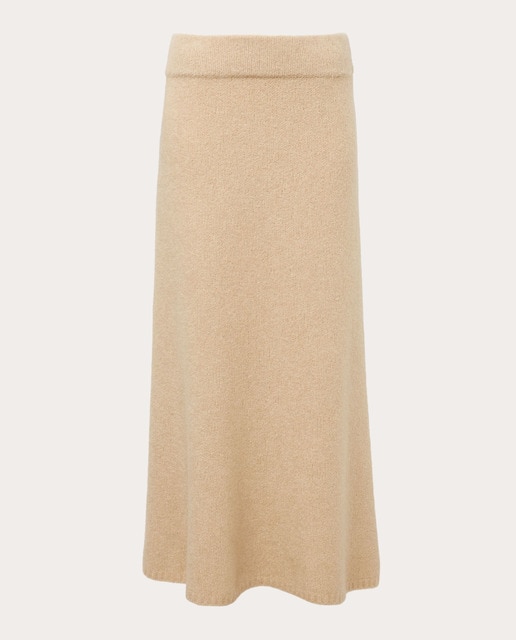 Falda midi Kael de cashmere