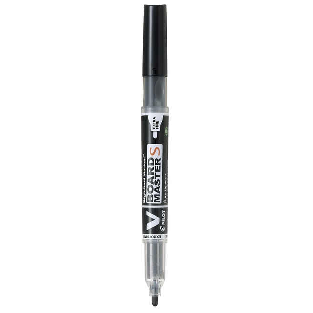 Rotulador para pizarra blanca recargable de punta fina W-Board Master S Pilot negro.