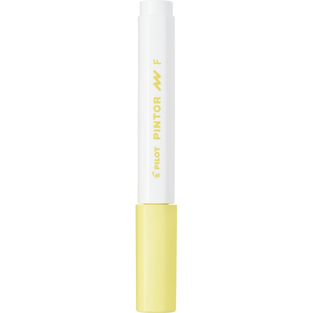 Rotulador de punta Fina cónica Pintor Pilot pastel amarillo.