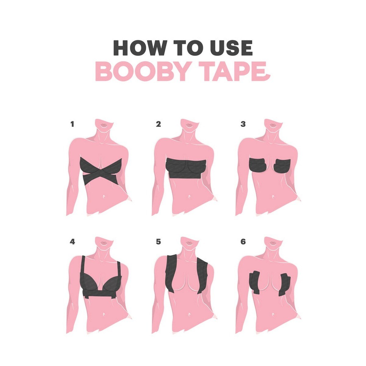 Fita Booby Tape - 5 m Preto-4