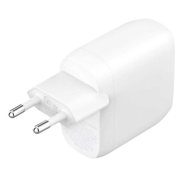 Cargador de pared Belkin dual USB-C con PPS de 60 W