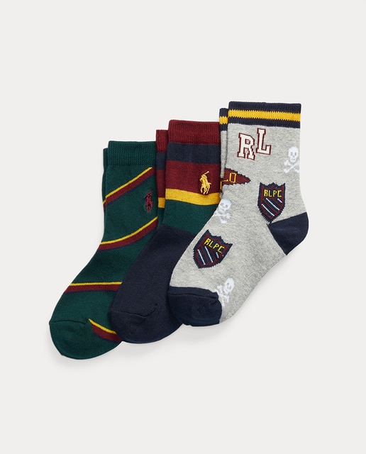 Pack de 3 calcetines de niño largos en varios estampados