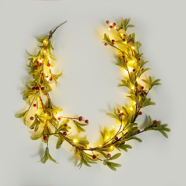 Guirnalda con luz Berry Muérdago Navidad El Corte Inglés