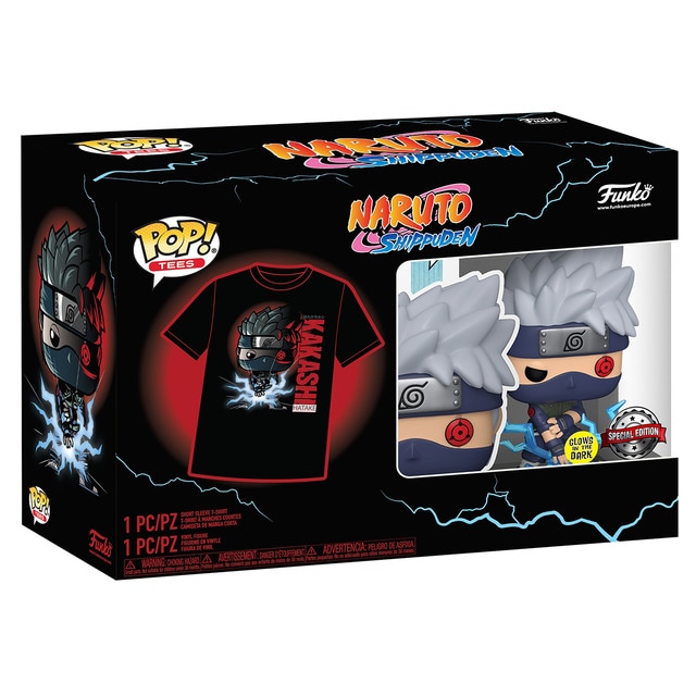 Pack Funko POP y camiseta Kakashi Naruto
