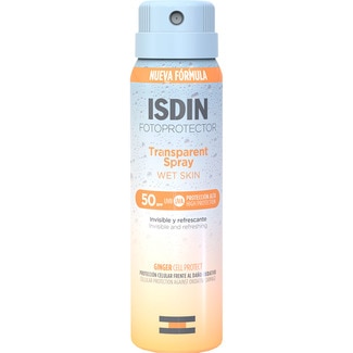 ISDIN Wet Skin Transparent protector solar SPF50 spray 100 ml