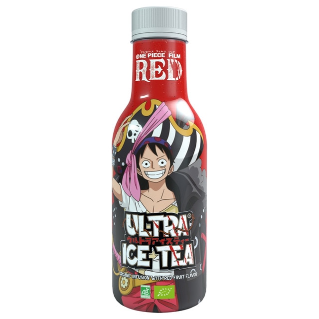 Bebida Ultra Ice Tea Frutos Rojos Red Luffy One Piece Red.