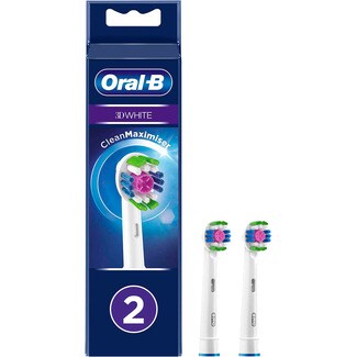 Oral B Recarga Escova de Dentes Elétrica 3D White embalagem 4 unidades